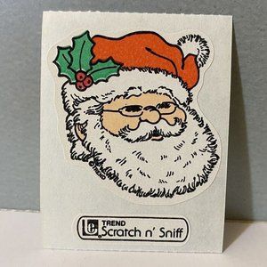 Vintage Trend Scratch & Sniff Santa Christmas Stickers